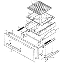 Caloric RLN367UL/P1143079NL broiler drawer assembly (rln330uw/p1143073nw) (rln340ul/p1143074nl) (rln340uw/p1143074nw) (rln340vl/p1143075nl) (rln340vw/p1143075nw) (rln345ul/p1143076nl) (rln345uw/p1143076nw) (rln347ul/p1143077nl) (rln347uw/p1143077nw) (rln362ul/p1143078nl) (rln362uw/p diagram
