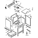 Caloric RSS358UW-P1141250NW cabinet section diagram