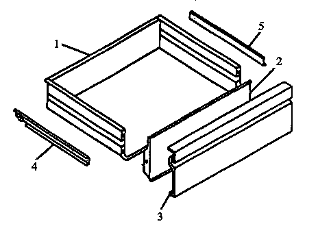 Caloric RSS358UW-P1141250NW storage drawer assembly diagram