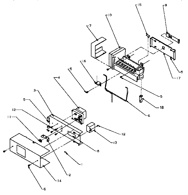 Amana SPD25AW-P1162435WW ice maker diagram