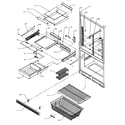 Amana BH20S5L-P1196501W refrigerator/freezer shelving diagram