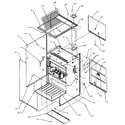 Amana GCC115X50A/P1161812F cabinet assembly diagram