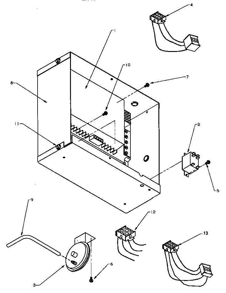 Amana GCC090X50A/P1161811F control box assembly & components diagram
