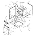Amana GCIA045A30/P1177401F cabinet assembly diagram