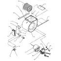 Amana GCIA045A30/P1177401F blower assembly & integrated control diagram
