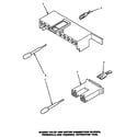 Amana LW1000W/P1177501WW mixing valve & motor connection blocks, terminals & tool diagram