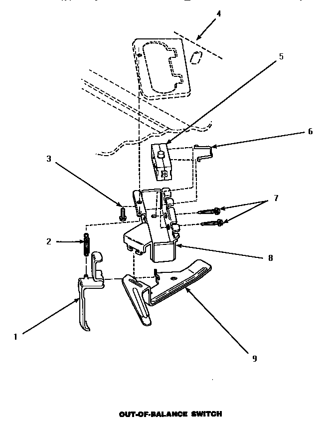 Amana LWM433W/P1176501WW out-of-balance switch diagram