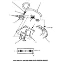 Amana LW4603L/P1163404WL inlet hose, fill hose & mixing valve mounting bracket (cw9203w/p1163405ww) (lw4603l/p1163404wl) (lw4603w/p1163403ww) (lw9203w/p1163401ww) diagram