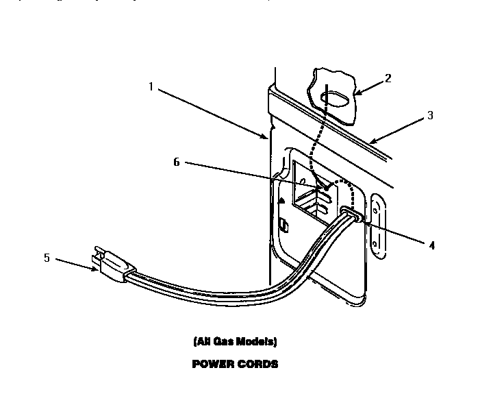 Amana LG8409W-P1163621WW power cord diagram