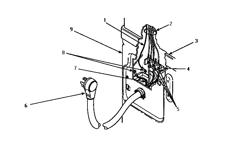Amana CE8407W-PCE8407W power cord (ce8407w/pce8407w) (ce8427w/pce8427w) diagram