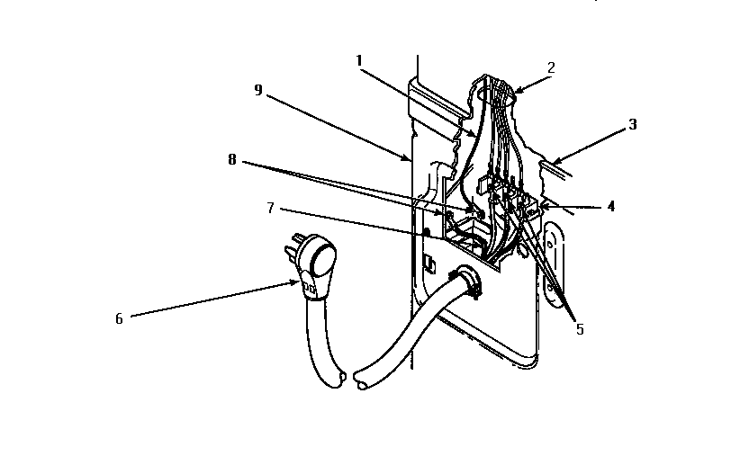 Amana CE9207W-PCE9207W power cord (ce9107w/p1163709ww) (ce9207w/pce9207w) diagram