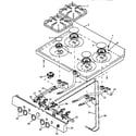 Amana SNP26ZZ/P1143094NW sealed top burner assembly (snk26fs/p1142399nw,l) (snk26fs/p1143091nw,l) diagram