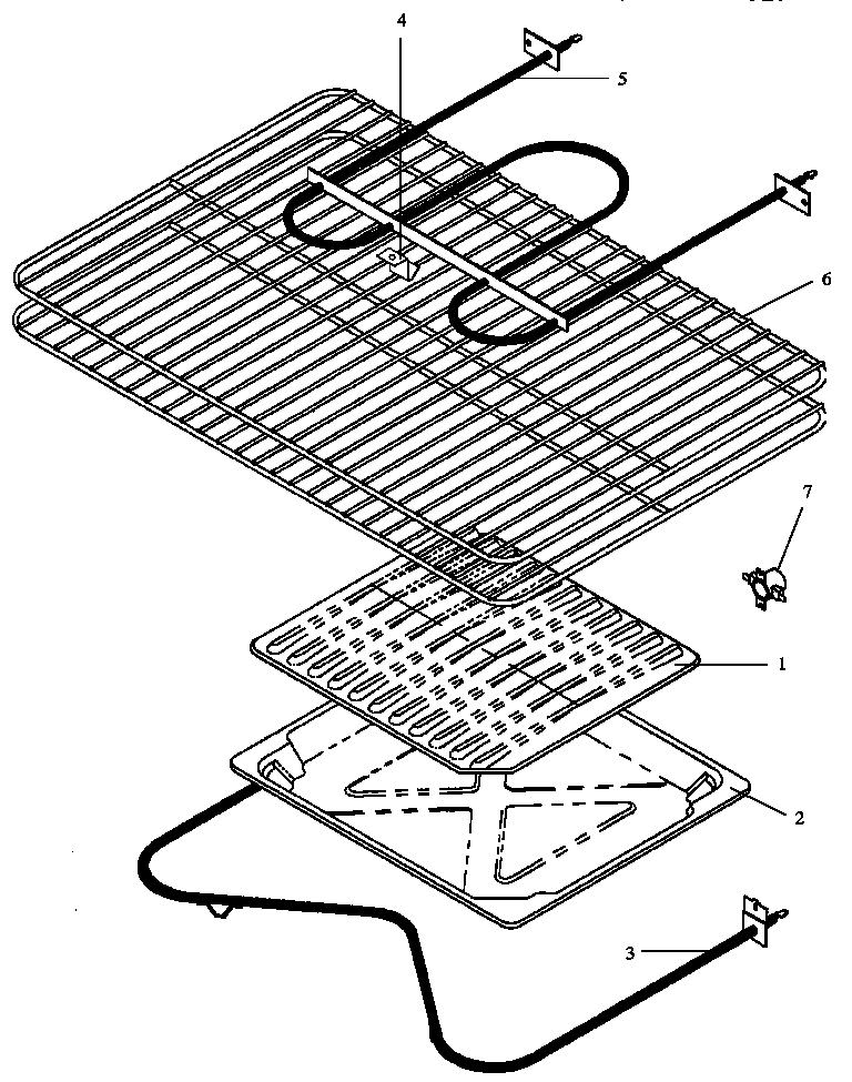 Amana SNE26AA/P1142424N oven components diagram