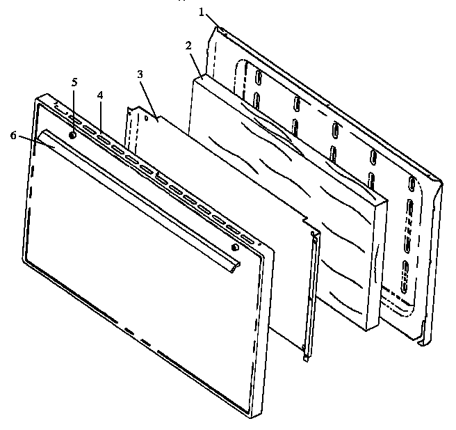 Amana SNE26AA/P1142424N oven door assembly (sne26aa/p1142424n) (sne26aa/p1142496n) (sne26zz/p1142455n) (sne26zz/p1142498n) diagram