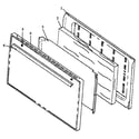 Amana SNE26ZZ/P1142498N oven door assembly (sne26aa/p1142424n) (sne26aa/p1142496n) (sne26zz/p1142455n) (sne26zz/p1142498n) diagram