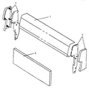 Amana SNE26ZZ/P1142498N fixed panel & backguard assembly diagram