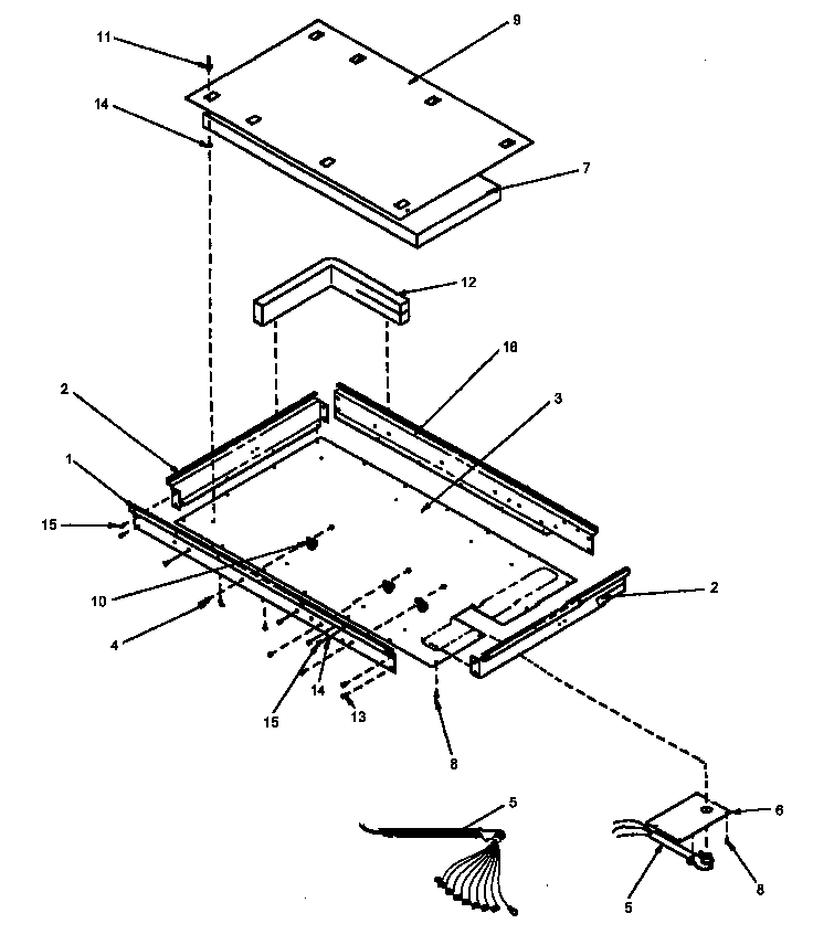 Amana CAK2H30E-P1131562N heater box assembly diagram