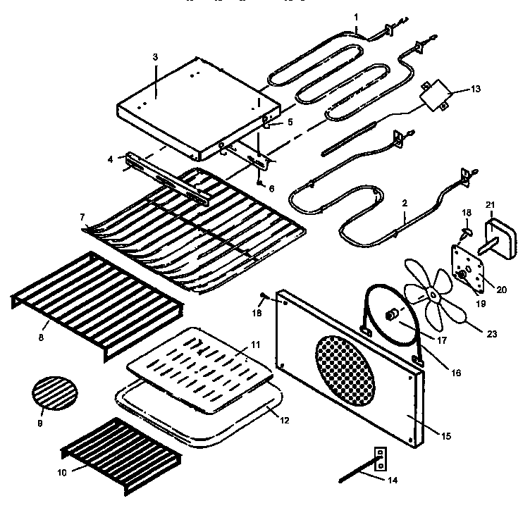 Amana CACO27SEW1/P41132338N oven accessories diagram