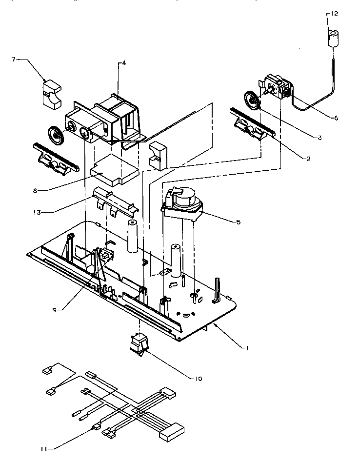 Amana TX22S3W-P1196001WW control panel assembly diagram