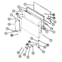 Amana TL20G-P75535-12W freezer door diagram