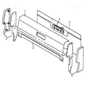 Caloric RLN362UW/P1142960NW backguard assembly diagram