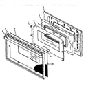 Caloric RLN381UWW/P1142962NWW oven door assembly (rln367ul/p1142961nl) (rln367uw/p1142961nw) (rln370ul/p1143110nl) (rln370uw/p1143110nw) (rln380uk/p1143111nk) (rln380ul/p1143111nl) (rln380uw/p1143111nw) (rln380uww/p1143111nww) (rln381ul/p1142962nl) (rln381ul/p1143129nl) (rln381uw/p114 diagram