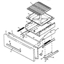 Caloric RLN385UL/P1143130NL broiler drawer assembly (rln367ul/p1142961nl) (rln367uw/p1142961nw) (rln380uk/p1143111nk) (rln380ul/p1143111nl) (rln380uw/p1143111nw) (rln380uww/p1143111nww) (rln381ul/p1142962nl) (rln381ul/p1143129nl) (rln381uw/p1142962nw) (rln381uw/p1143129nw) (rln381uw diagram