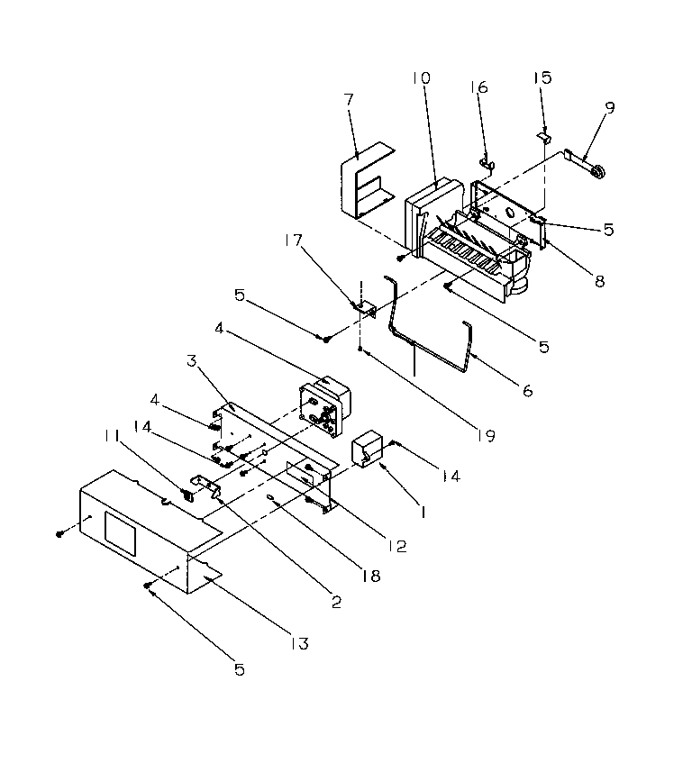 Amana SSD21SW-P1193901WW ice maker diagram