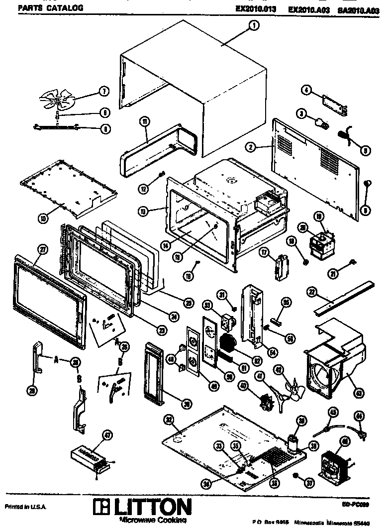 Amana EX2010.013 replacement parts diagram