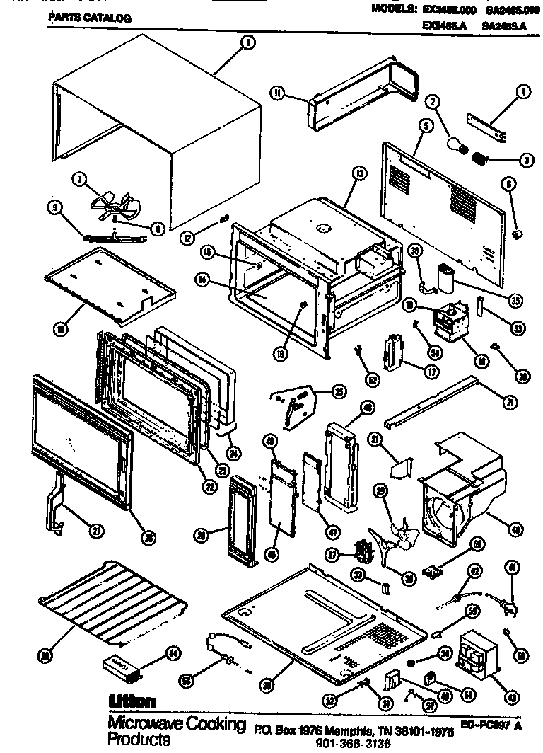 Amana EX2485.000 replacement parts diagram