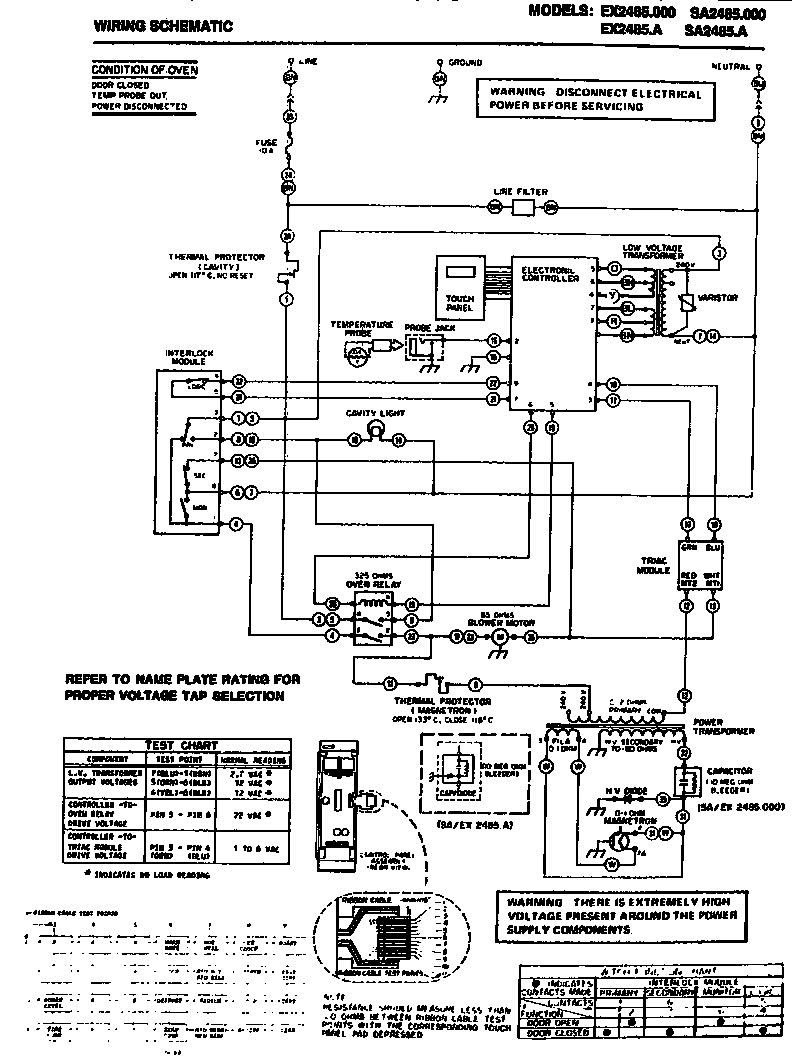 Amana EX2485.000 wiring schematic diagram