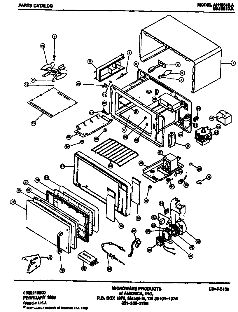 Amana AH15610.A replacement parts diagram