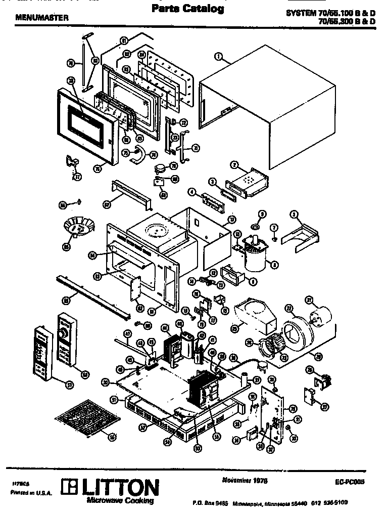 Amana 70/55.100B replacement parts diagram