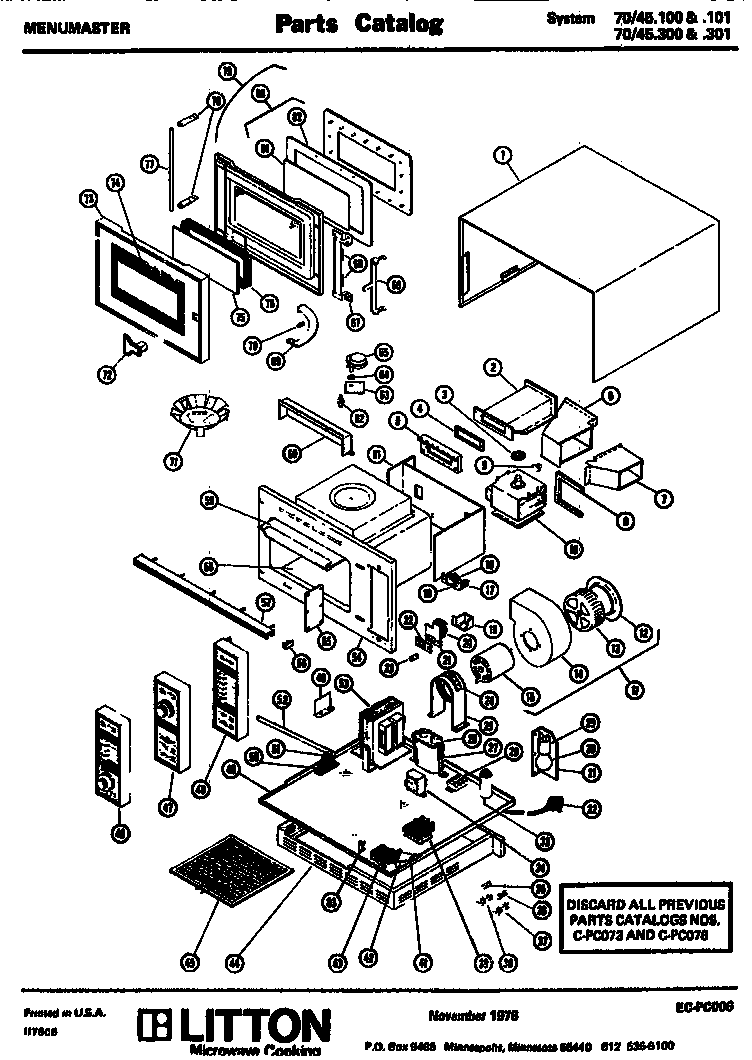 Amana 70/45.101 replacement parts diagram