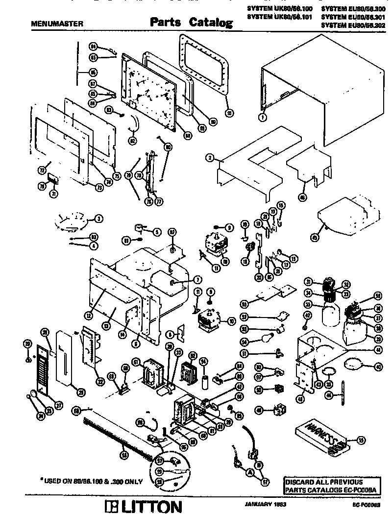 Amana EU80/56.300 replacement parts diagram