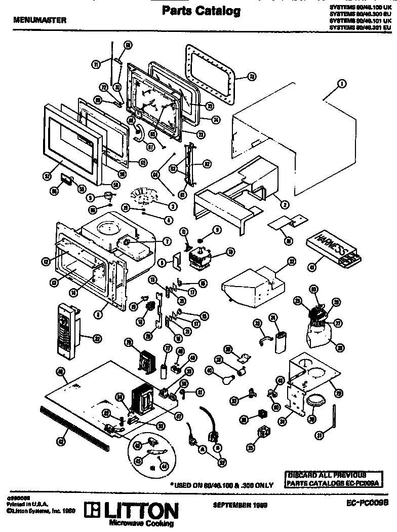 Amana 80/46.100UK replacement parts diagram