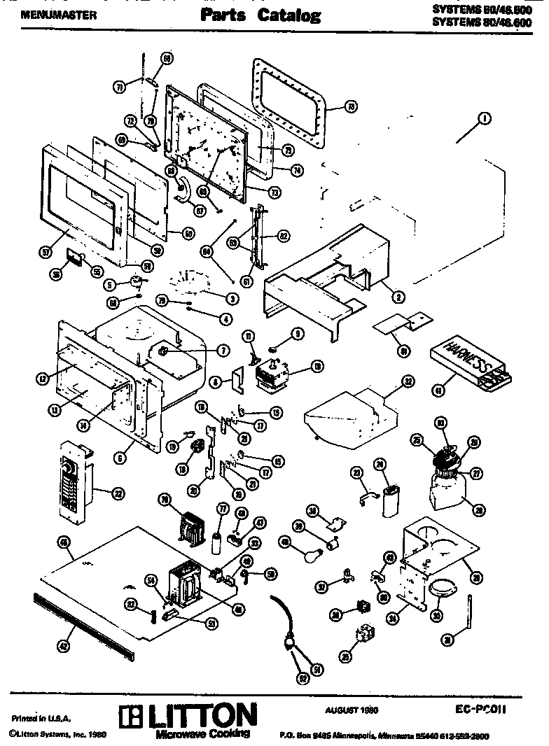 Amana 80/46.600 replacement parts diagram