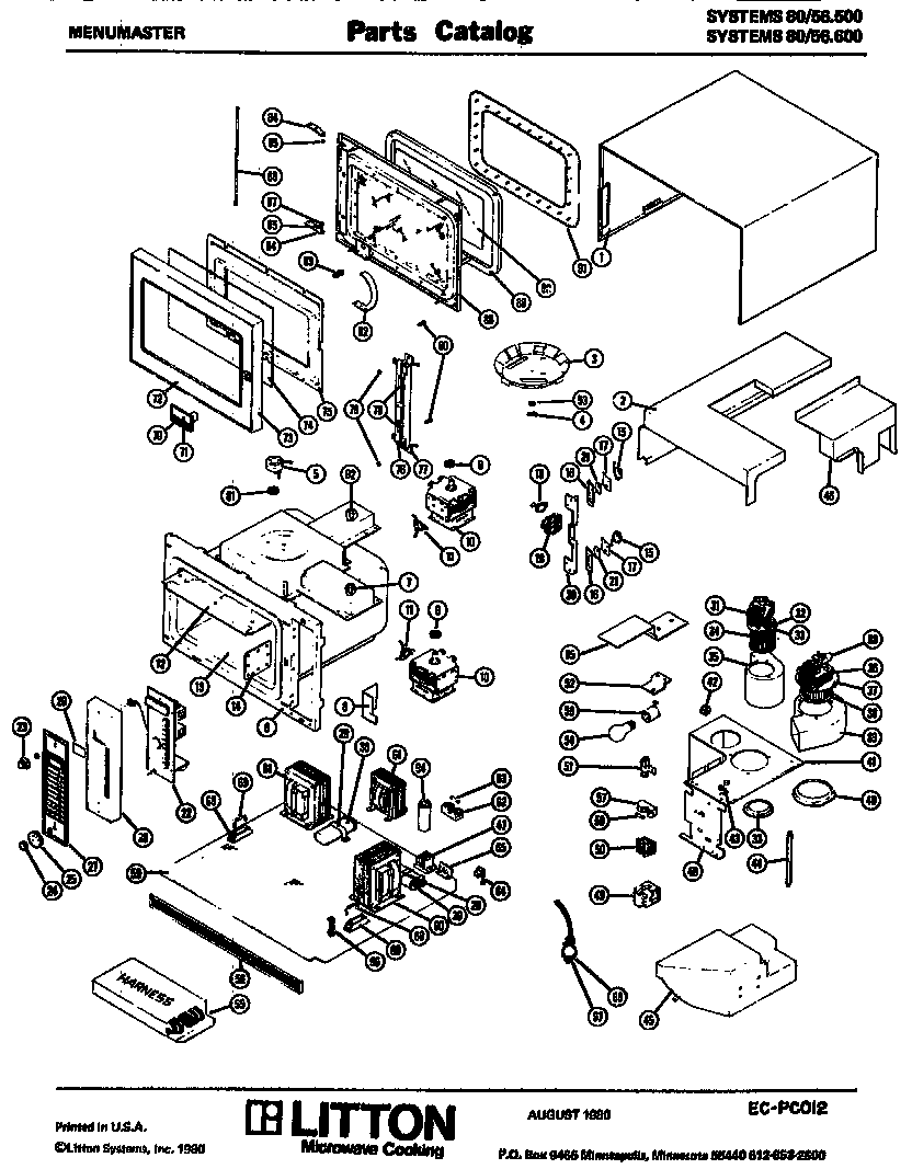 Amana 80/56.500 replacement parts diagram