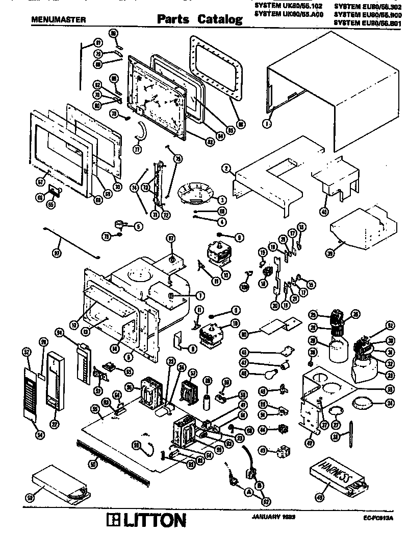 Amana UK80/55.102 replacement parts diagram
