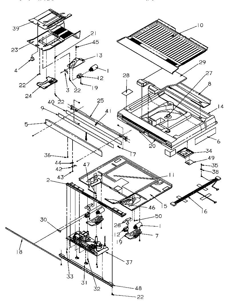 Amana TR522SW-P1182701WW divider block diagram