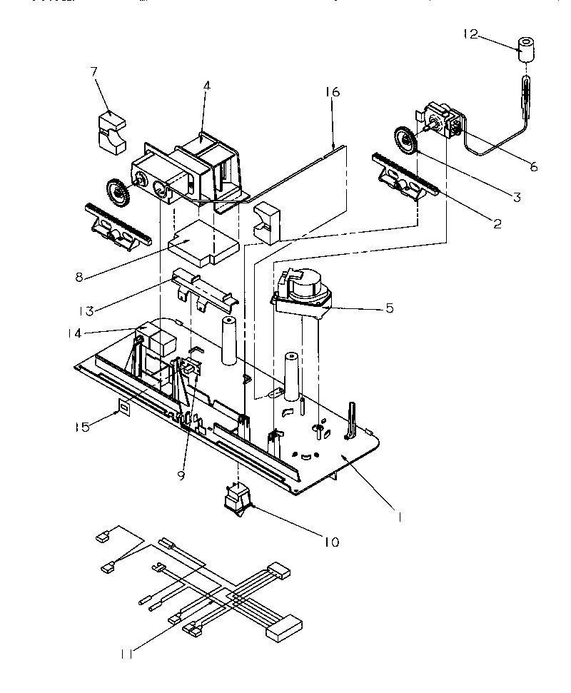 Amana TR522SW-P1182701WW control assembly diagram