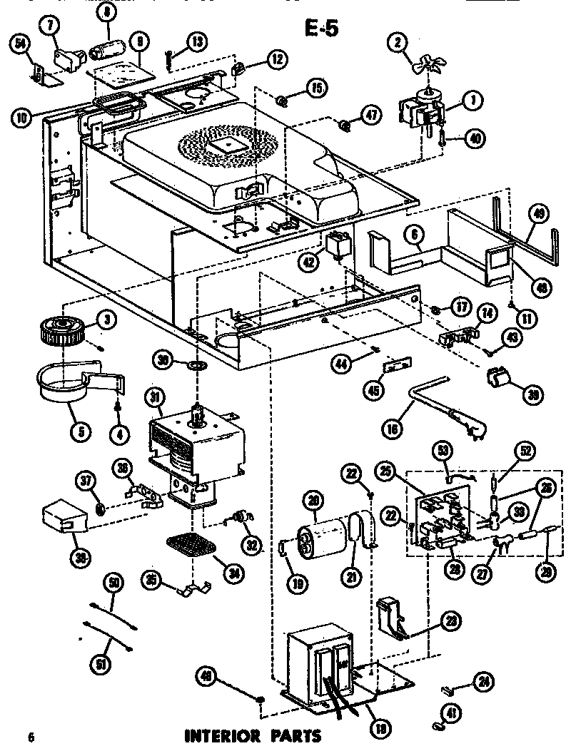 Amana EMR3/P7339501M interior diagram