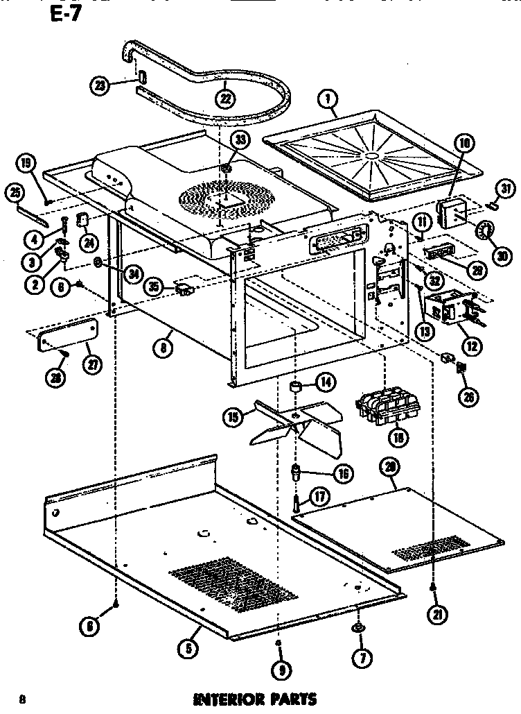 Amana EMR3/P7339501M interior diagram