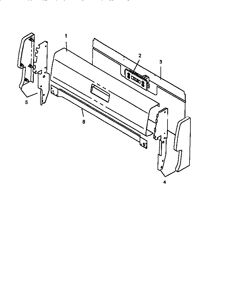 Amana AGC585WW/P1143127N backguard assembly diagram