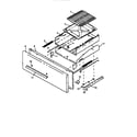 Amana AGC585WW/P1143082N broiler drawer assembly diagram