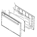 Amana SNK26CB0/P1142989N solid panel oven door assembly (snk26aa0/p1142988n) (snk26aa5/p1142988n) (snp26aa0/p1142991n) (snp26aa5/p1142991n) (snp26ah0/p1143160n) (snp26zz0/p1142993n) diagram