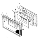 Amana SNK26CB0/P1142989N glass window oven door assembly (snk26cb0/p1142989n) (snk26cb5/p1142989n) (snk26fs0/p1142990n) (snk26fs5/p1142990n) (snp26cb0/p1142992n) (snp26cb5/p1142992n) diagram