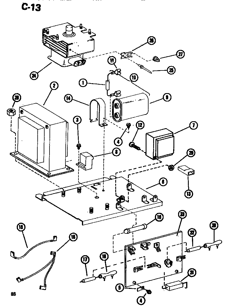 Amana RR510A/P7399702M interior diagram
