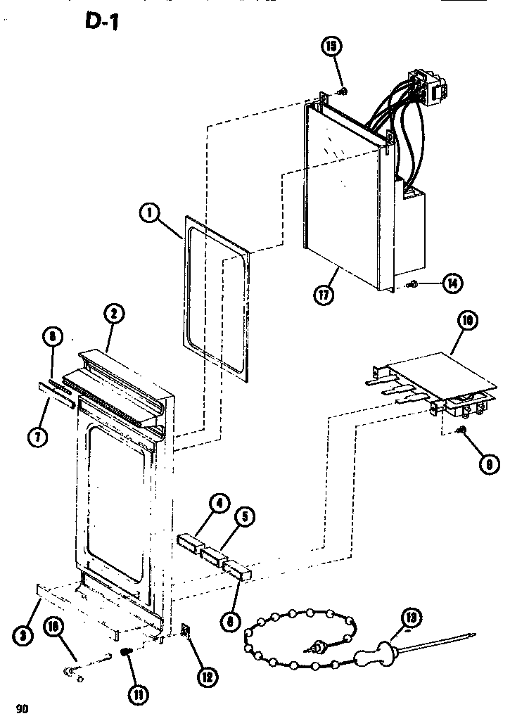 Amana RR510A/P7399702M control panel diagram