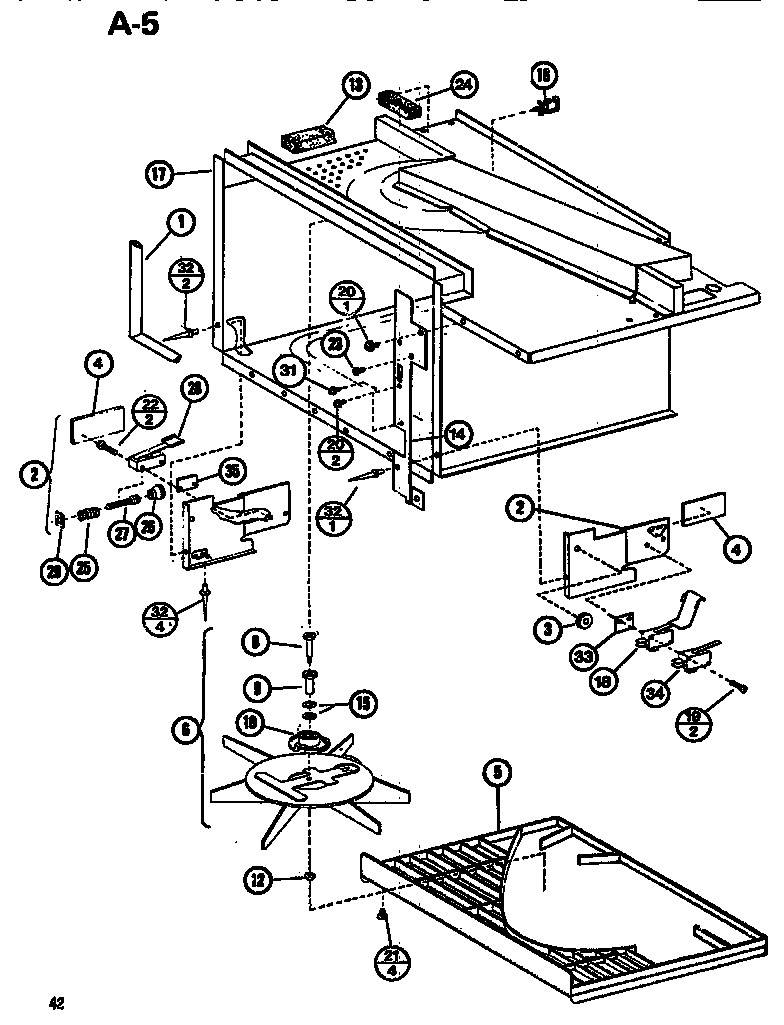 Amana RL53A/P7578803M interior diagram